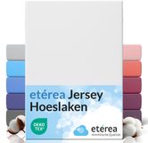 etérea Himmlische Qualität etérea Jersey Hoeslaken 140x200 - 160x200 cm Oekotex Made in Green - 100% katoen - Wit