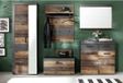 Trendteam Wandpaneel met kapstok Indy oud hout matera grijs