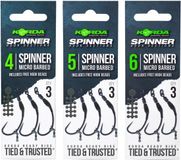 Korda Spinner Hook Section Spinner Karper Onderlijn