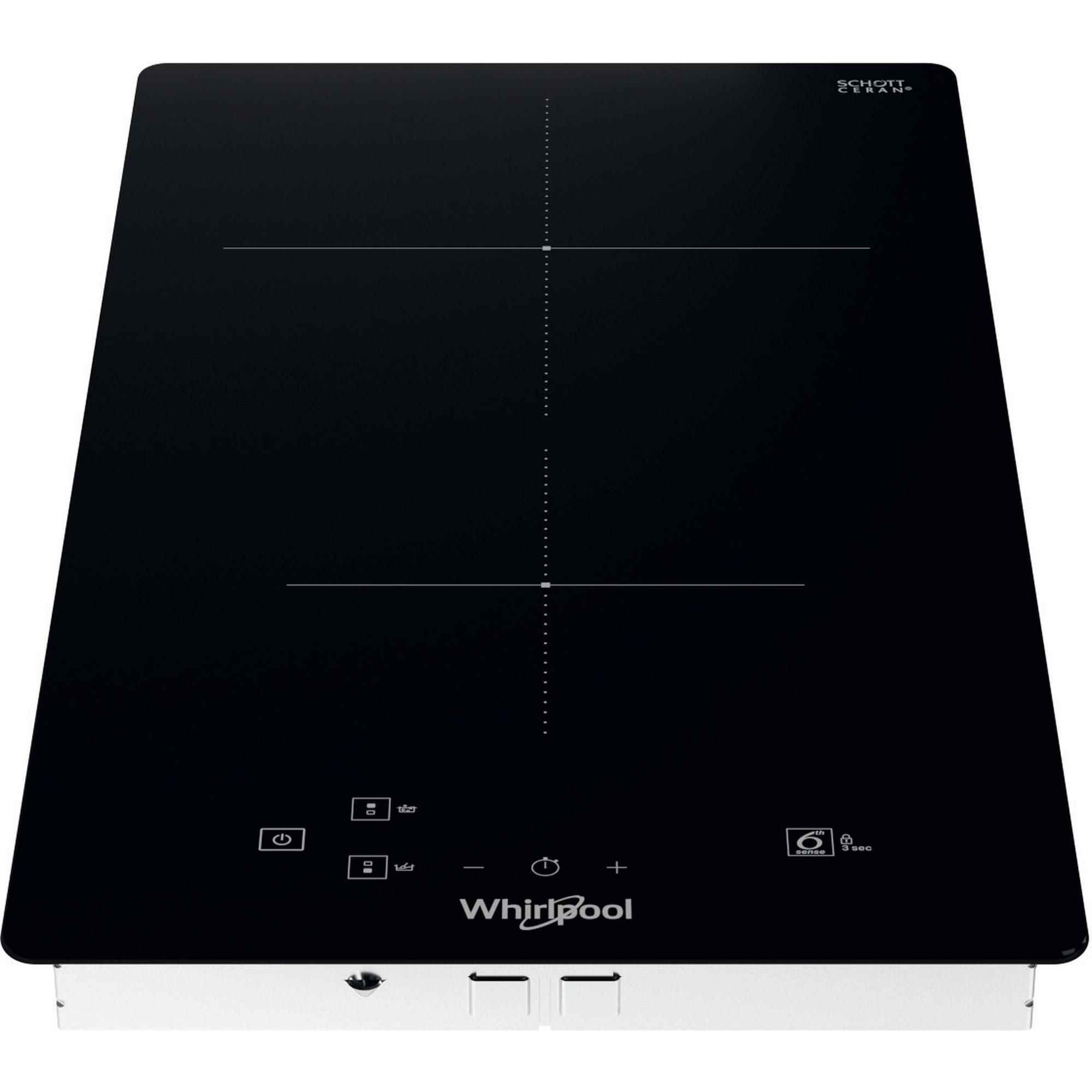 Whirlpool WS Q0530 NE Zwart Ingebouwde Inductiekookplaat - 28 cm - 2 Kookzones