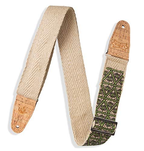 Levy's MH8P-005 Natuurlijke Hennep Webbing w Cork Ends en Pocket 2" - Illuminati
