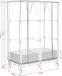 vidaXL abri de jardin avec bâche et roulettes 2 pièces marron PP