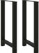vidaXL Bartafelpoten - 2 stuks - 60x(100-101) cm - Staal - Zwart