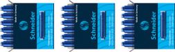 Schneider Inktpatronen - 3 doosjes x 6 stuks - Blauw