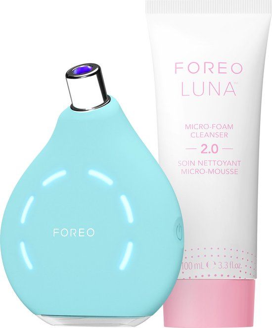 FOREO Blackheads Suck KIWI Bundel - Whitehead & Black Head Remover voor Gezicht + LUNA Micro-Foam Cleanser 2.0 100 ml