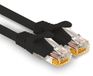 1aTTack.de - 1 x 7,5 m Cat7 netwerkkabel, Cat.7 Ethernet, LAN & Cat 7 patchkabel voor maximale internetsnelheid en verbindt alle apparaten met een RJ45-aansluiting, zwart