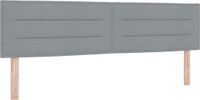 vidaXL Boxspringbed met matras, lichtgrijs, 200 x 180 cm, stof