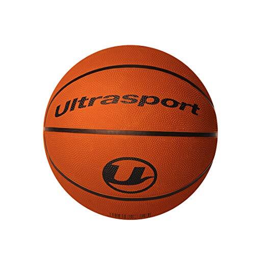 Ultrasport basketbal, middelgrote maat 7 met 75-77 cm omvang, ideale basketbal voor alle ondergronden, zowel voor binnen als buiten, basketbal soft en grip, typische basketbalkleur: oranje