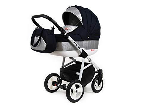 SaintBaby Kinderwagen 3in1 2in1 Set Isofix Buggy Autostoel Light Weight bySaintBaby Blue Shine 2in1 zonder autostoel