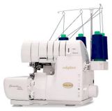 Overlockmachine - Système d'enfilage automatique - Transport différentiel complet - Point Wave - Éclairage LED