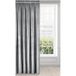 Eurofirany Fluwelen gordijn, plooiband, ondoorzichtige gordijnen, fluweel, velours, fluweel, melanie (zilver, 140 x 270 cm)