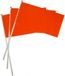 Oranje 40x Oranje zwaaivlaggetjes 30 cm - Oranje/Holland supporter/Koningsdag feestartikelen