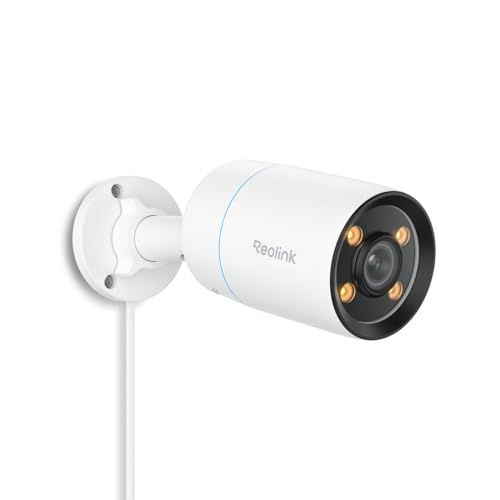 Reolink CX810 ColorX PoE Camera, 4K UHD, True Color Nachtzicht, F1.0 Super Opening, 1/1.8'' Beeldsensor, HDR Technologie, Persoon/Dier Detectie, Spotlight & Sirene Alarm, 2-weg Audio