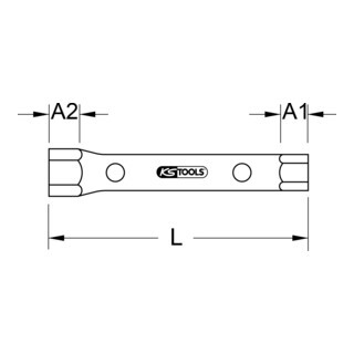 KS Tools KS Tools CLASSIC pijpsleutel, 8x9mm Aantal:1