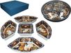 Plat en céramique pour servir des amuse-gueules, plateau tournant, Lazy Susan