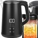 Retoo Bouilloire OR1298 - 1,6 litre, 1500 W, Inox, Commande tactile, Affichage température LED