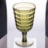 Villa d'Este Home Tivoli Fashion Greenery Champagneglazen, 450 ml, van acryl, oppervlak met geometrische decors, set van 6