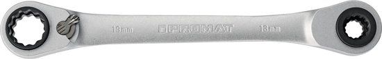 Promat ratelringsleutel 4in1 - 10x13x17x19mm