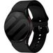Strap-it siliconen bandje met gesp geschikt voor Samsung Galaxy Watch 7 / 6 / 5 / 4 / FE - zwart