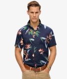 Superdry Vintage Hawaiian S/S Shirt Heren T-shirt - Donkerblauw - Maat S