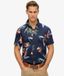 Superdry Vintage Hawaiian S/S Shirt Heren T-shirt - Donkerblauw - Maat S