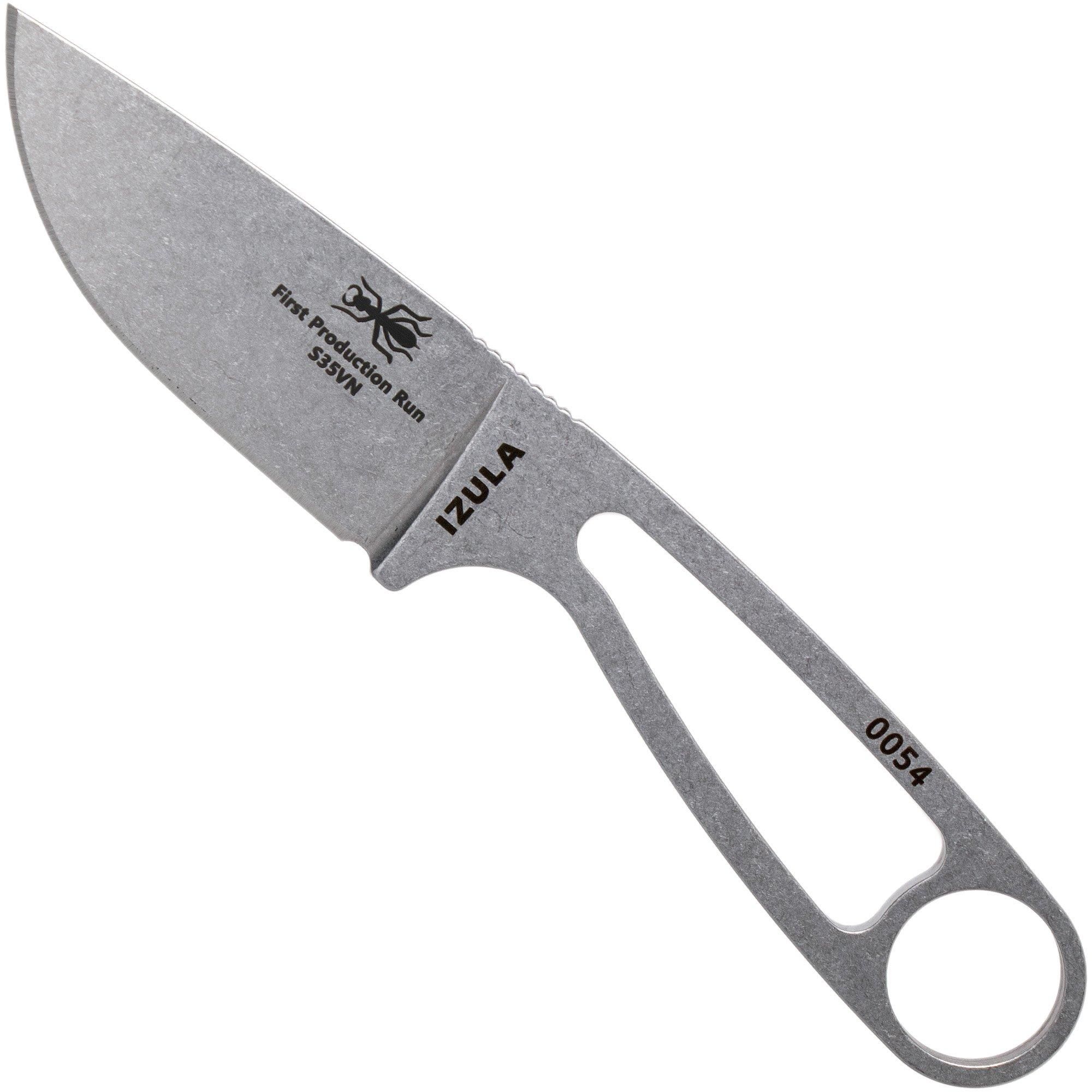 ESEE Izula Stainless IZULA-35V CPM S35VN Neck Knife with Black Sheath