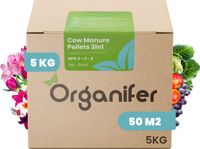 Koemestkorrels Organifer Koemestkorrels 3in1 (5kg, 50m2) - Allround Organische Meststof