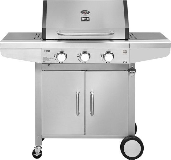 Teesa TSA0095Q - Gasbarbecue BBQ 3000 Master Grill - 3 branders - Zilver