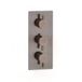 Hudson Reed Amara Robinet de douche - Design moderne – 2 fonctions – Bronze brossé