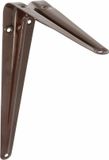 AMIG Plankdrager/planksteun van metaal - gelakt bruin - H250 x B200 mm