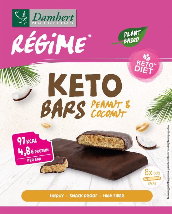 Damhert Regime Keto Bar - Peanut/Coco 240GR