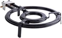 Vaello poêle à paella 40 cm acier émaillé brûleur à gaz argent