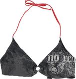 Rock Rebel by EMP Zwarte bikinitop met schedelprint - Dames - L