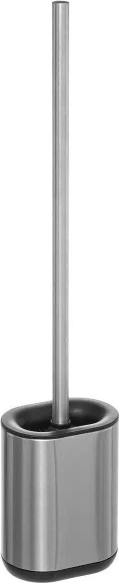 5five WC- / toiletborstel met houder plat RVS polypropyleen 53 cm