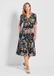 Goldner Zomerjurk Viscose jurk met bloemenpatroon