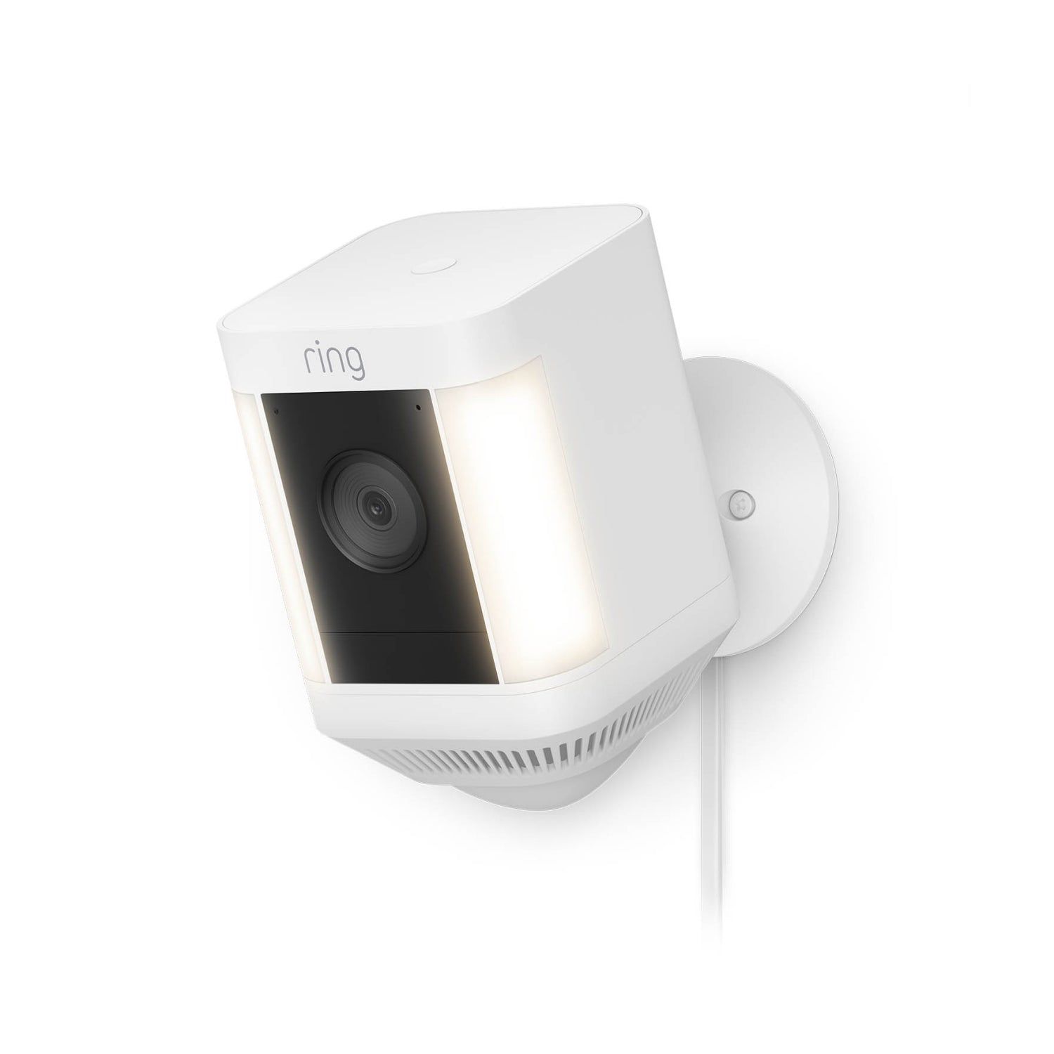 Ring Spotlight Cam Plus - Plug-In - Outdoor Security Camera - 1080p - White