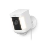Ring Spotlight Cam Plus - Plug-In - Caméra de sécurité extérieure - 1080p - Blanc