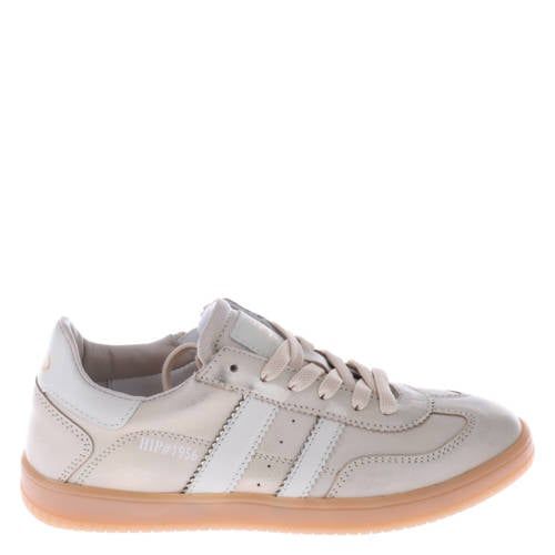 Hip leren sneakers beige