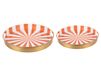 Present Time Schaal Candy Swirl Oranje/Wit Ø31cm IJzer
