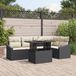 vidaXL Tuinbank Set 6 stuks Zwart en Crème