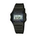 Casio F-105W-1A Polshorloge Mannen Zwart Resin Siliconen Kunststof Quartz