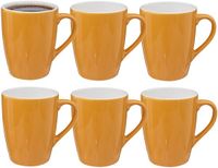 5Five Tasses à café Colorama - 12 pièces - Céramique - Jaune - 380 ml