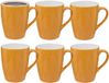 5Five Tasses à café Colorama - 12 pièces - Céramique - Jaune - 380 ml