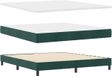 vidaXL Boxspringbed met hoofdeinde Donkergroen 200 x 180 cm Fluweel