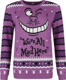 Alice In Wonderland Cheshire Cat - We're All Mad Here Dames Christmas jumper - meerkleurig - XXL