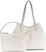 GUESS shopper Victtoria 2 in 1 Tote Stone Logo crème