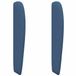 vidaXL Hoofdbord oor Blauw 80 x 23 x 6 cm Stof