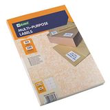D.RECT Zelfklevende etiketten universele etiketten (105x74mm op DIN A4) bedrukbaar zelfklevend 100 vellen/verpakking 8 etiketten/vel 800 stuks wit