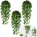 Ibenzoa® Set van 3 Decoratieve Kunstplanten voor Binnen en Buiten met Realistisch Uiterlijk