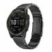 By Qubix Qubix - Geschikt voor Garmin bandje - 20mm Quickfit - Stainless steel schakelband - Zwart - Geschikt voor Garmin Fenix 9 / 9 pro - 43mm